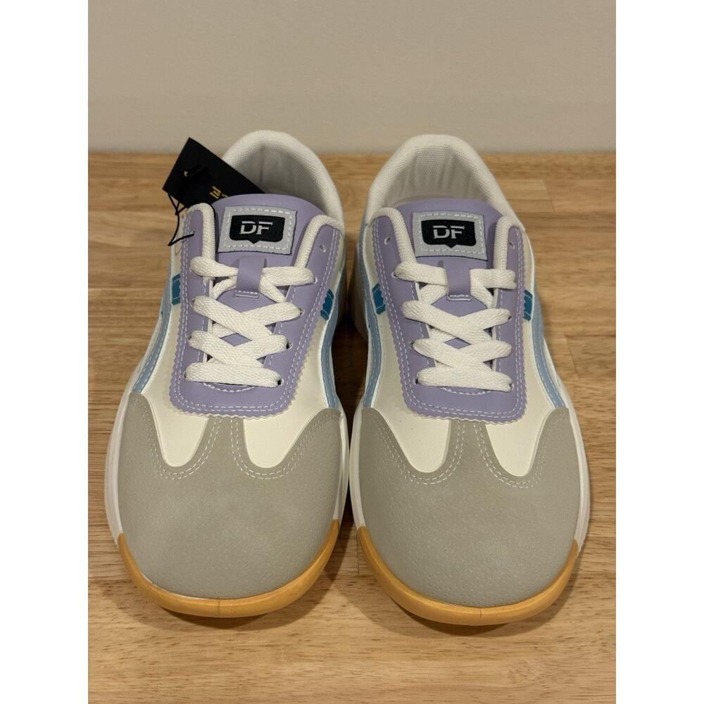 De Florance Women’s 7.5 Sneakers Blue Lavender Gray Retro Shoes New No Box - Picture 4 of 16